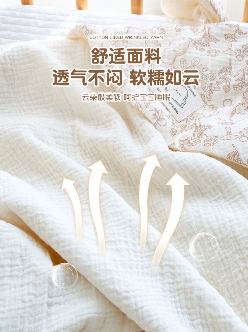 Cotton Gauze Cushion Cotton Newborn Baby Package Baby Supplies Bath Towel Hooded Newborn Package - Image 4